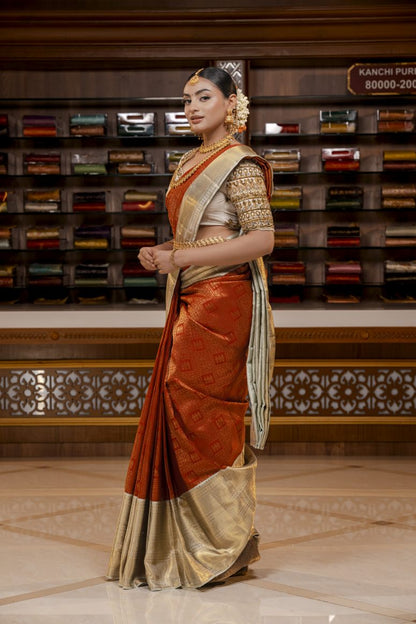 Pure Kanchipuram Silk Saree.