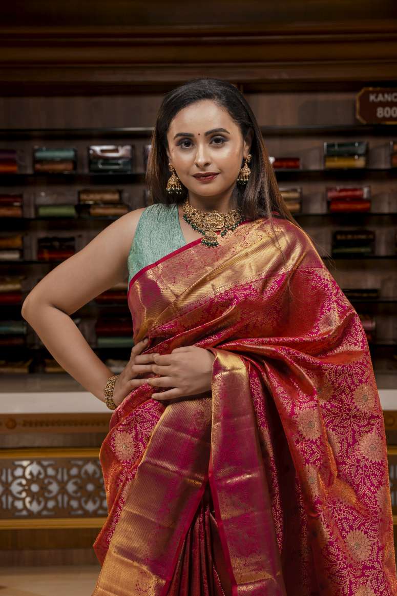 Pure Kanchipuram Silk Saree.