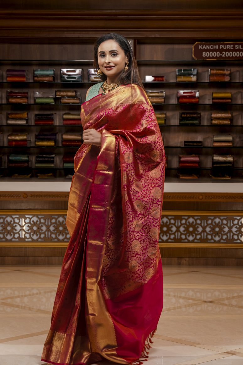Pure Kanchipuram Silk Saree.