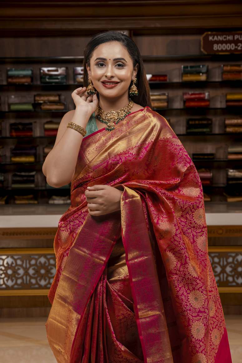 Pure Kanchipuram Silk Saree.
