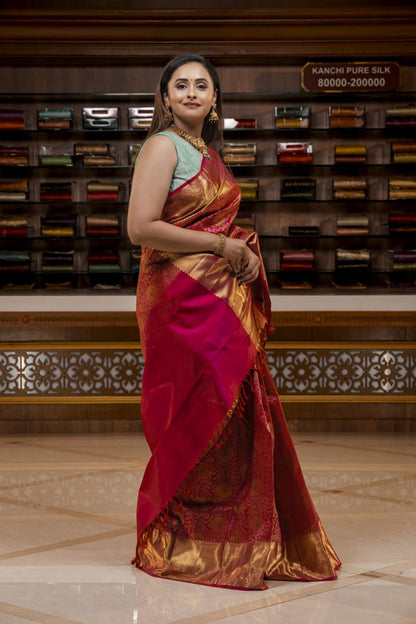Pure Kanchipuram Silk Saree.
