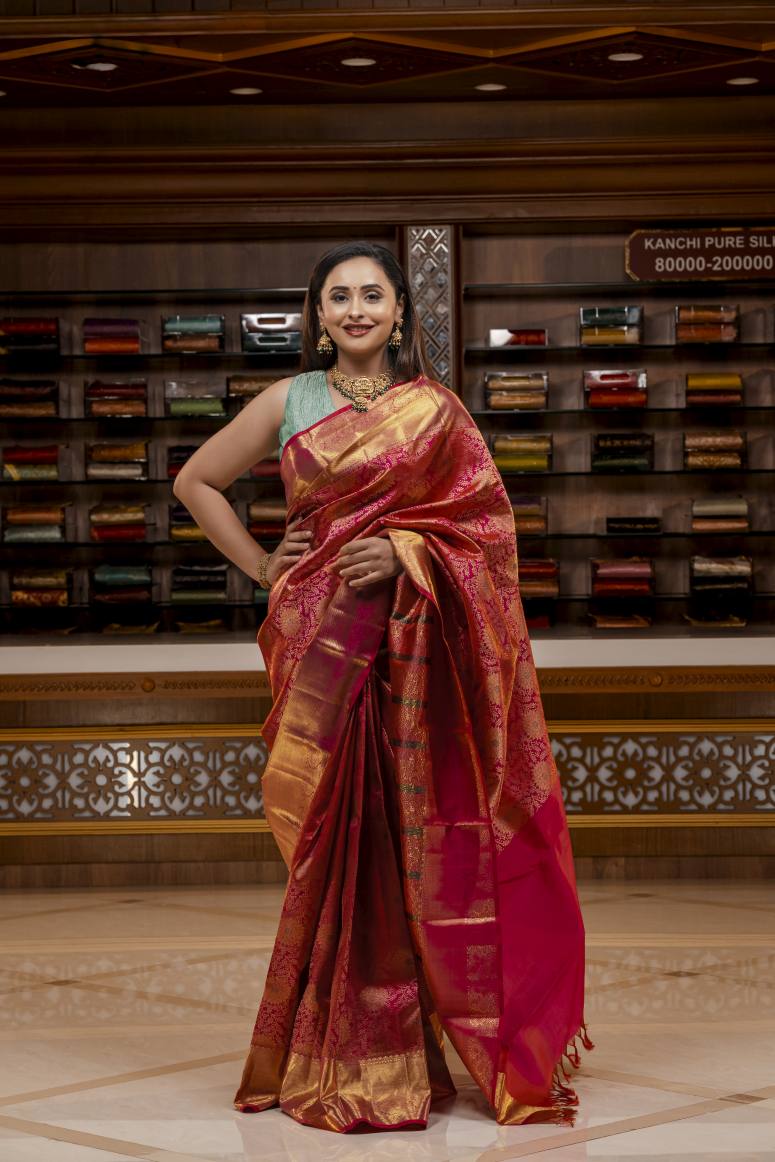 Pure Kanchipuram Silk Saree.