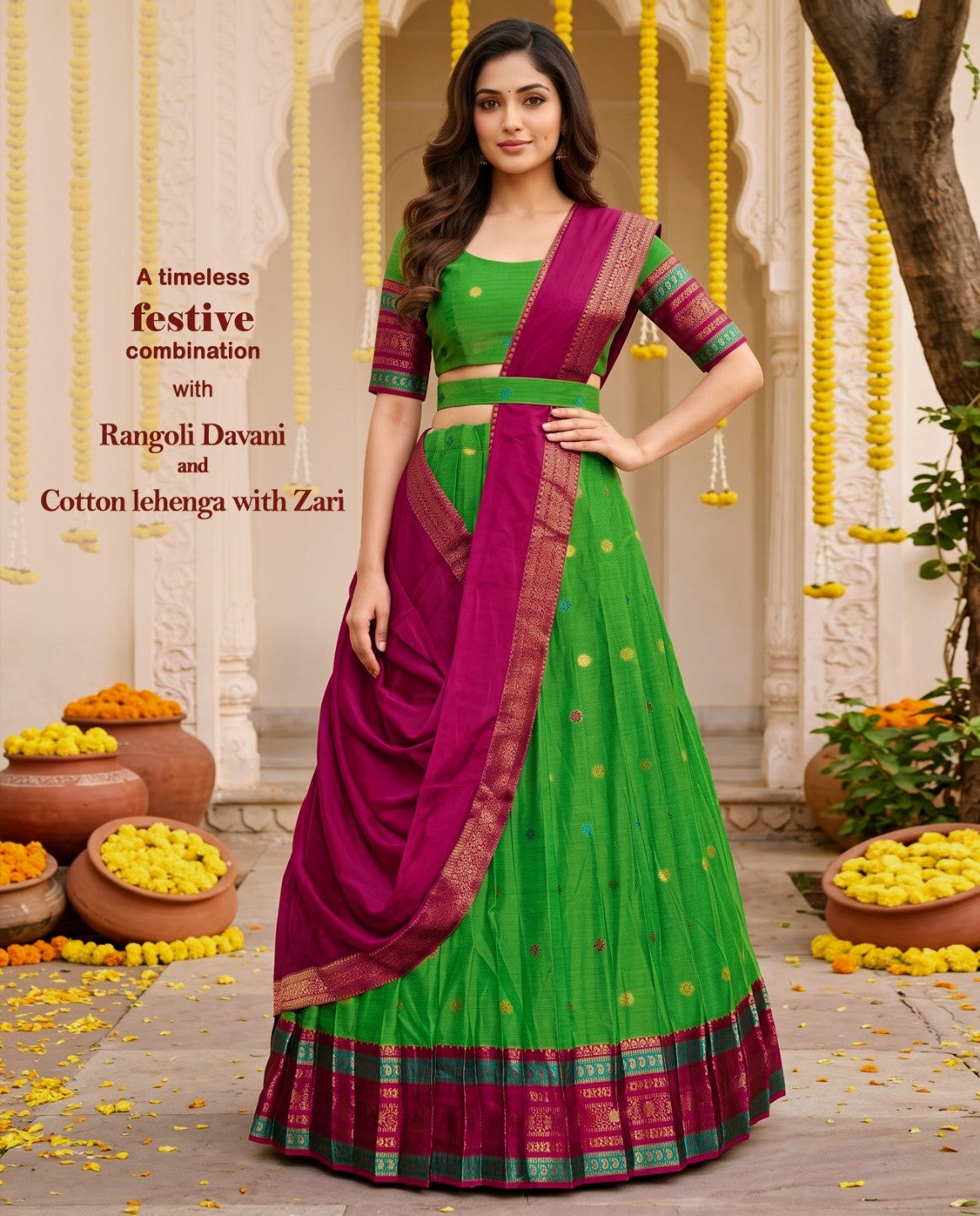 Latest Semi Stitched Lehenga Choli With Dupatta.