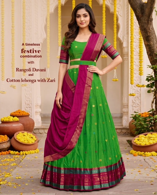 Latest Semi Stitched Lehenga Choli With Dupatta.