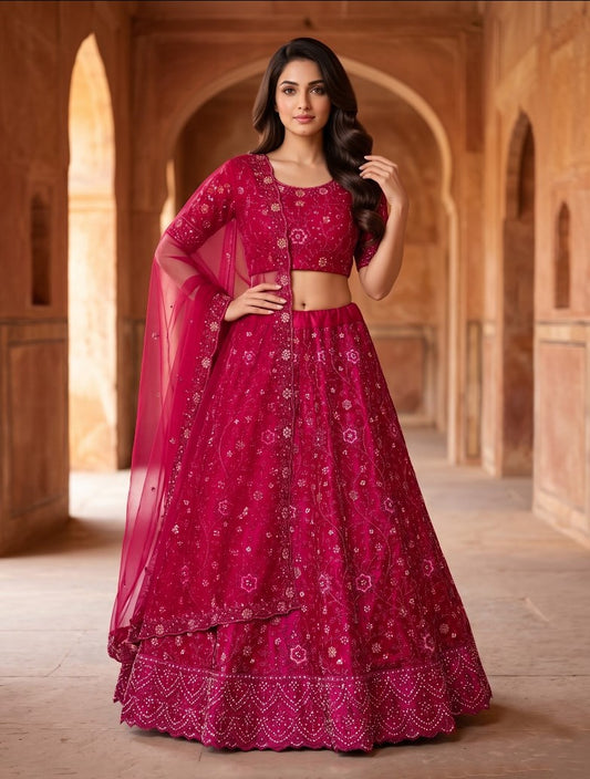 Latest Semi Stitched Lehenga Choli With Dupatta.