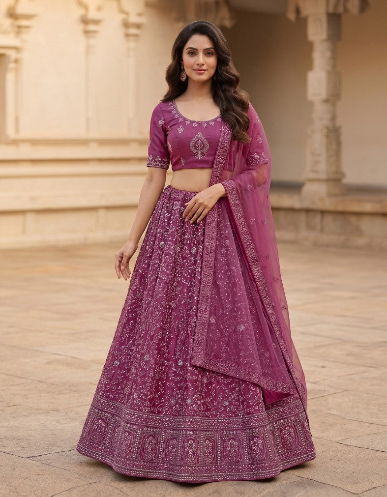 Latest Semi Stitched Lehenga Choli With Dupatta.