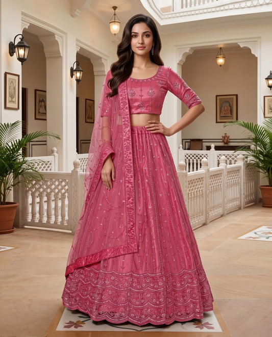 Latest Semi Stitched Lehenga Choli With Dupatta.