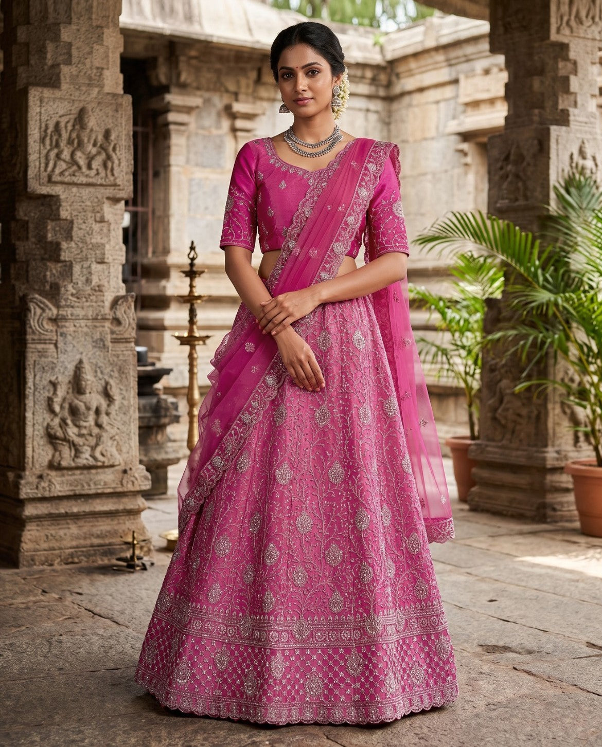 Latest Semi Stitched Lehenga Choli With Dupatta.