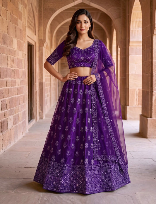 Latest Semi Stitched Lehenga Choli With Dupatta.