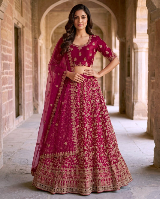 Latest Semi Stitched Lehenga Choli With Dupatta.