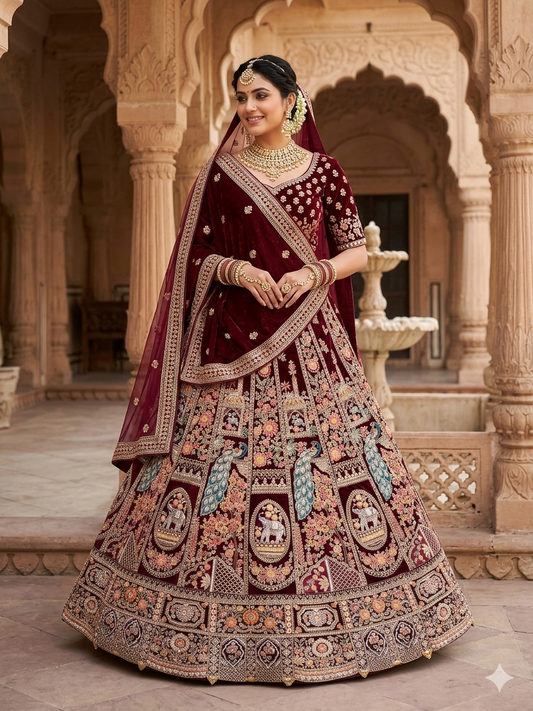 Latest Semi Stitched Lehenga Choli With Dupatta.