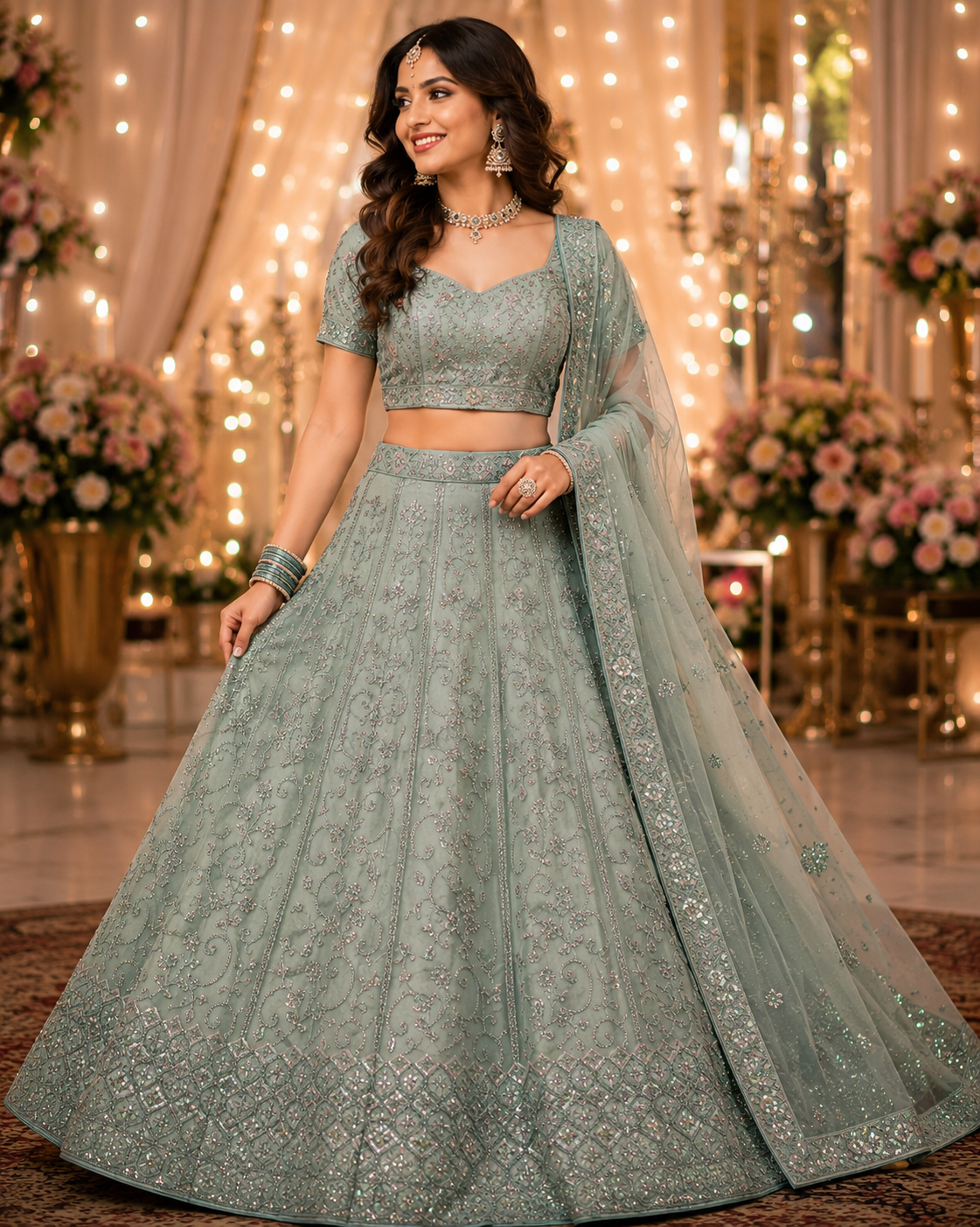 Latest Semi Stitched Lehenga Choli With Dupatta.