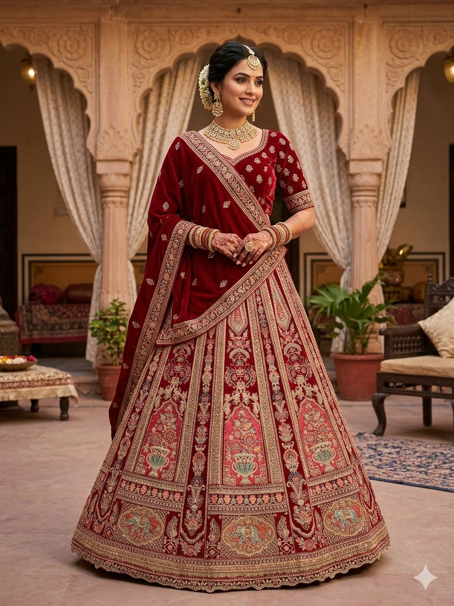 Latest Semi Stitched Lehenga Choli With Dupatta.