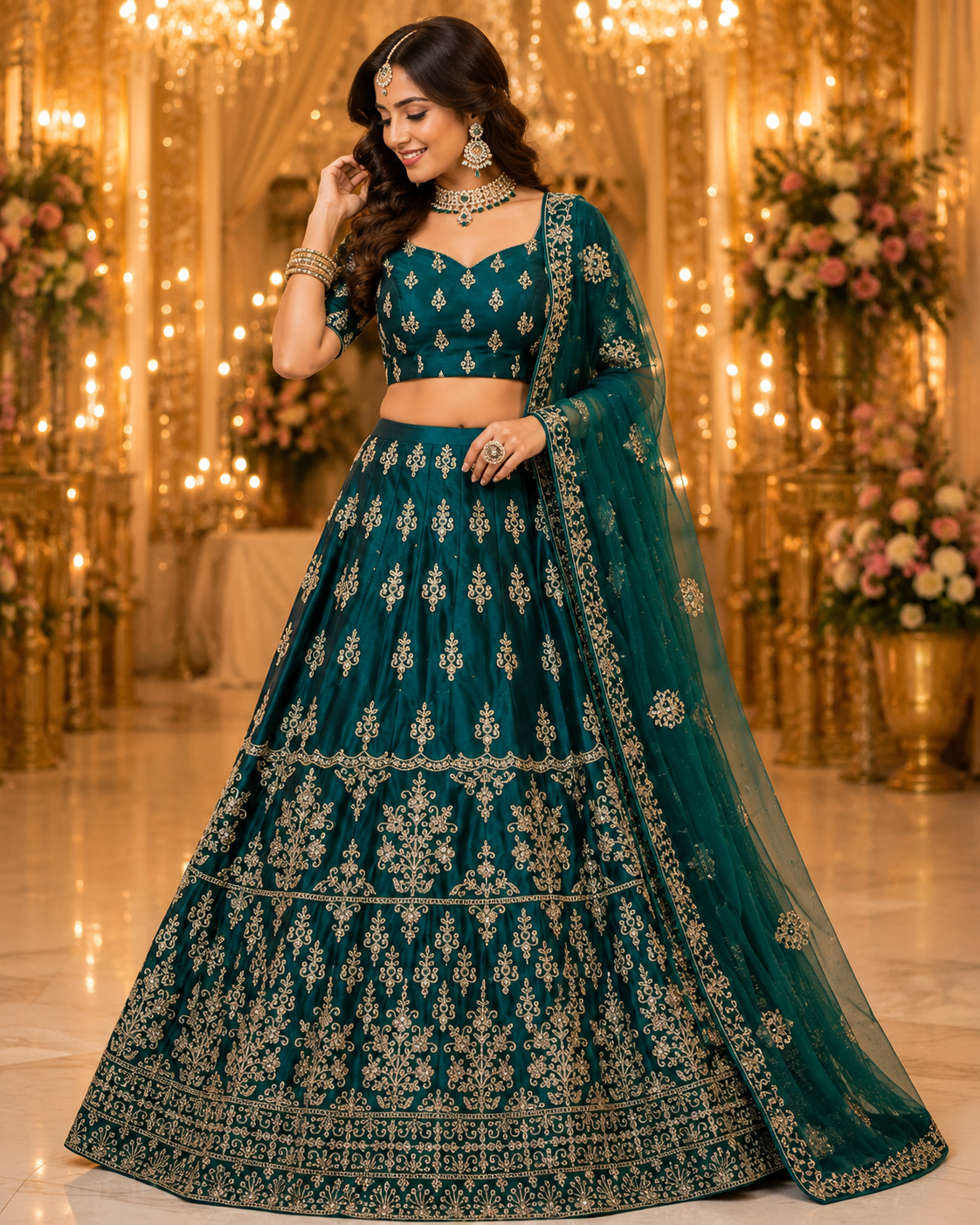 Latest Semi Stitched Lehenga Choli With Dupatta.
