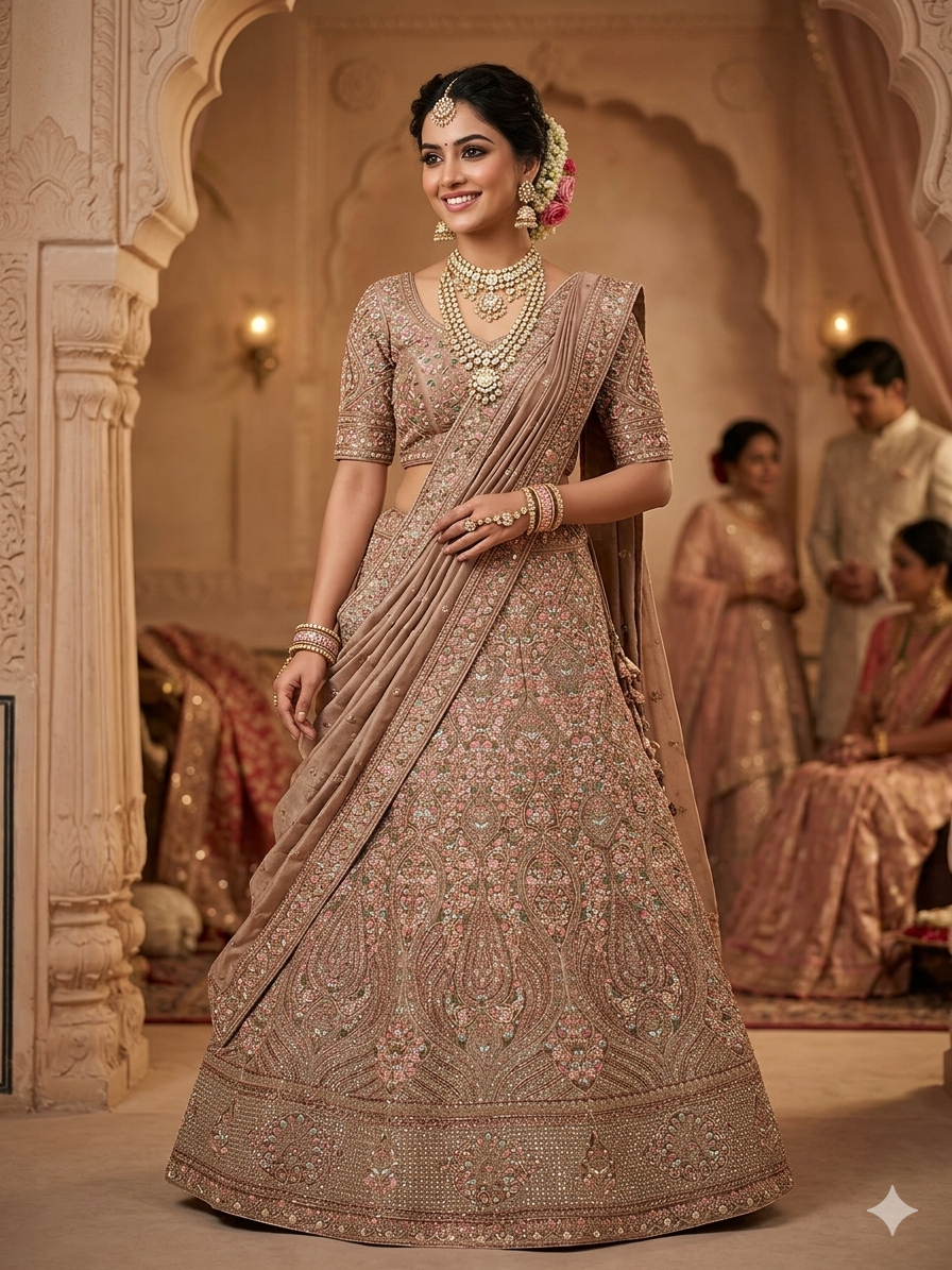 Latest Semi Stitched Velvet Lehenga Choli With Dupatta.