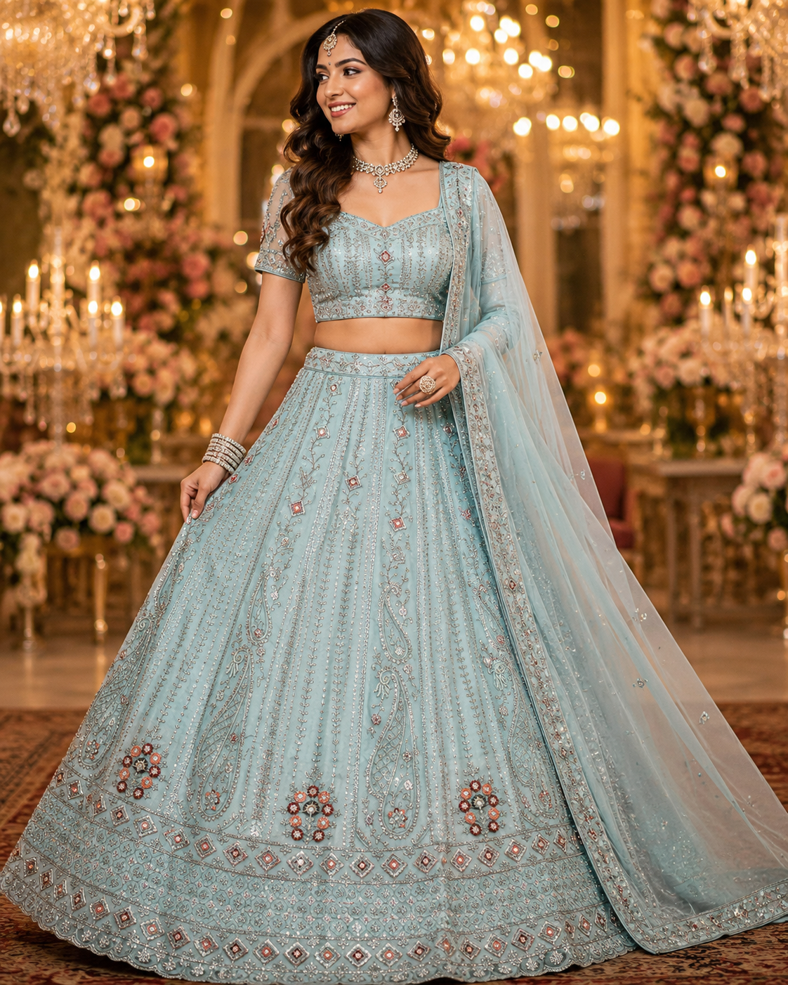 Latest Semi Stitched Lehenga Choli With Dupatta.