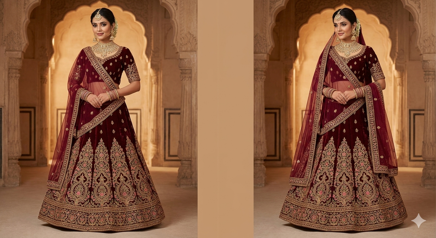 Latest Semi Stitched Lehenga Choli With Dupatta.