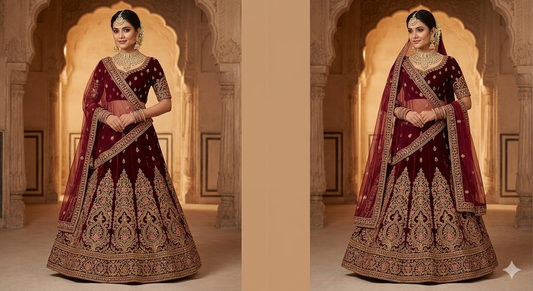 Latest Semi Stitched Lehenga Choli With Dupatta.
