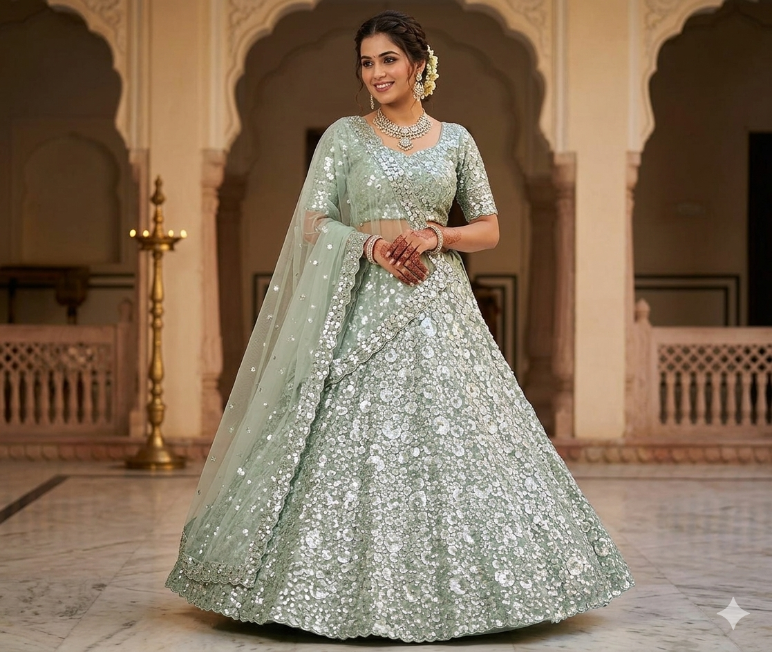 Latest Semi Stitched Lehenga Choli With Dupatta.