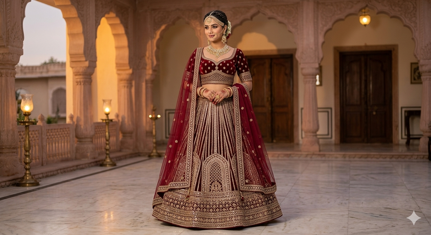 Latest Semi Stitched Lehenga Choli With Dupatta.