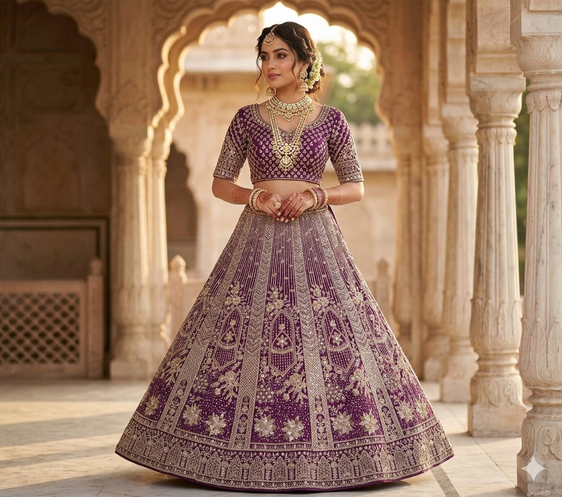 Latest Semi Stitched Lehenga Choli With Dupatta.
