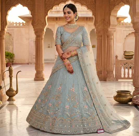 Latest Semi Stitched Lehenga Choli With Dupatta.