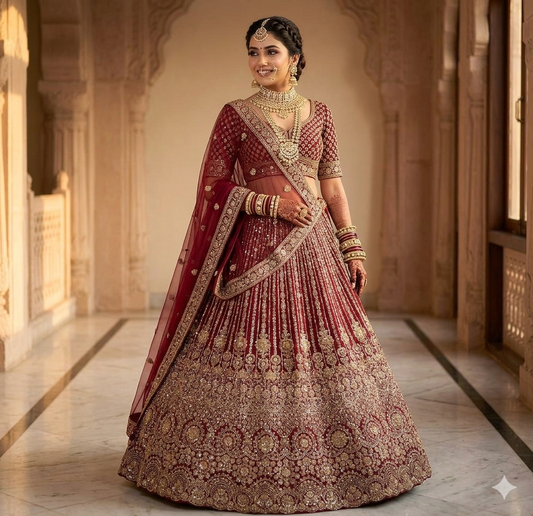 Latest Semi Stitched Lehenga Choli With Dupatta.