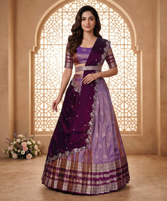 Latest Semi Stitched Lehenga Choli With Dupatta.