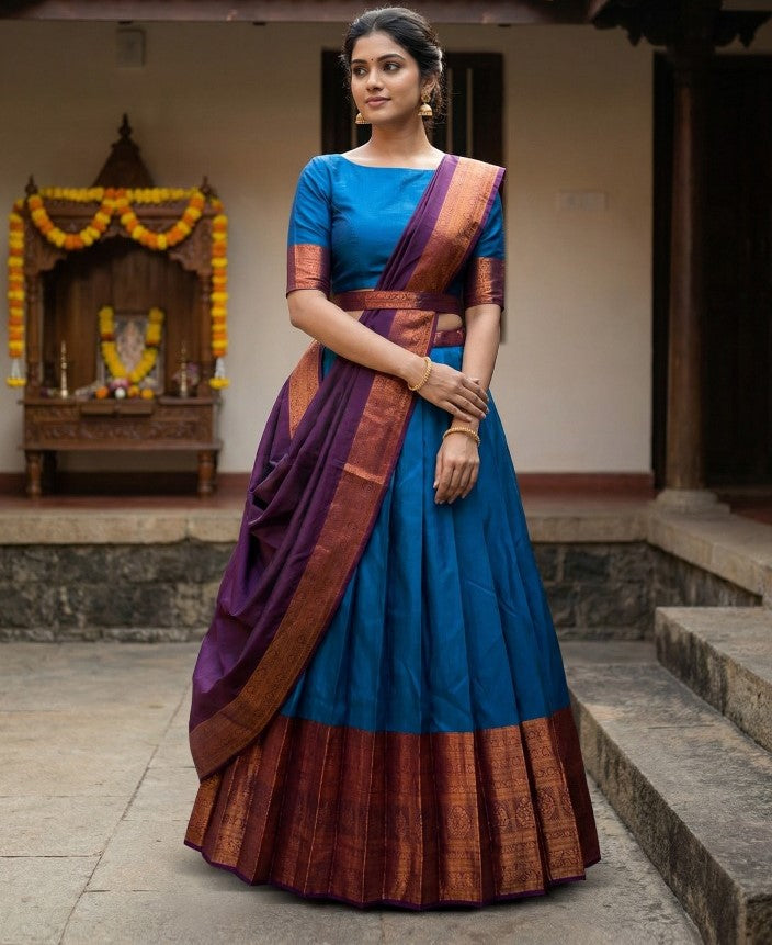 Latest Semi Stitched Lehenga Choli With Dupatta.