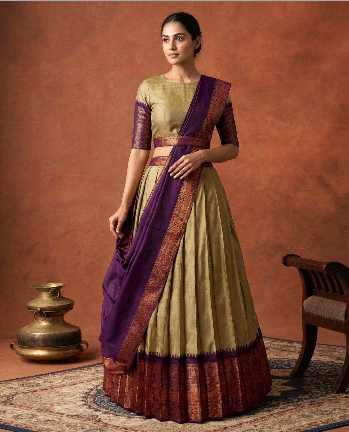 Latest Semi Stitched Lehenga Choli With Dupatta.