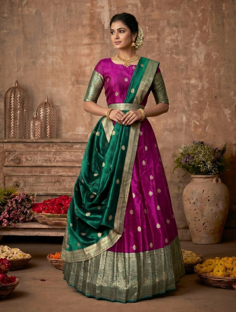 Latest Semi Stitched Lehenga Choli With Dupatta.