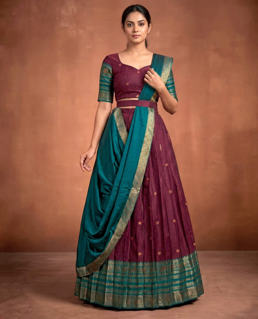 Latest Semi Stitched Lehenga Choli With Dupatta.