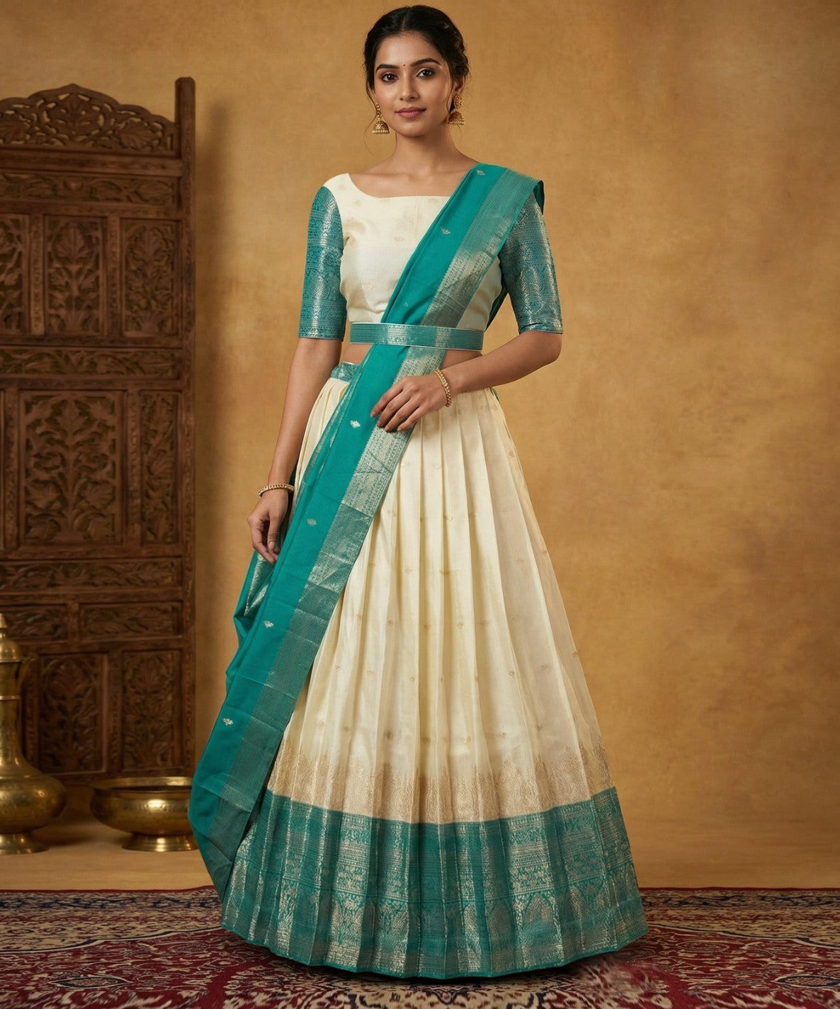 Latest Semi Stitched Lehenga Choli With Dupatta.