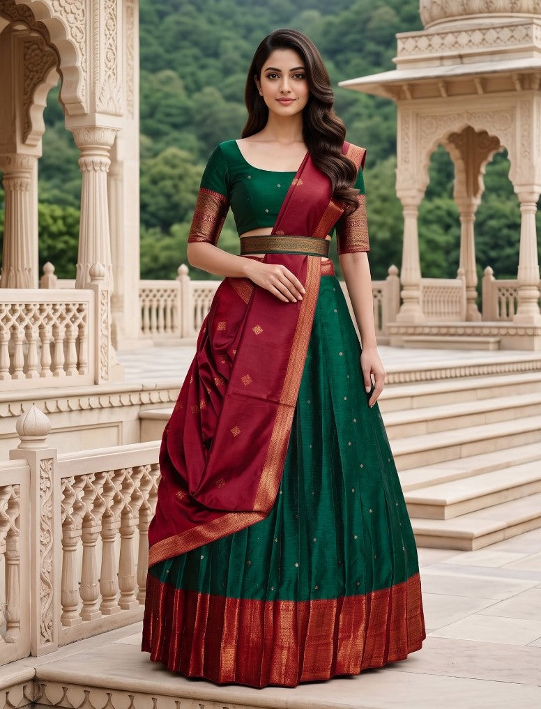Latest Semi Stitched Lehenga Choli With Dupatta.