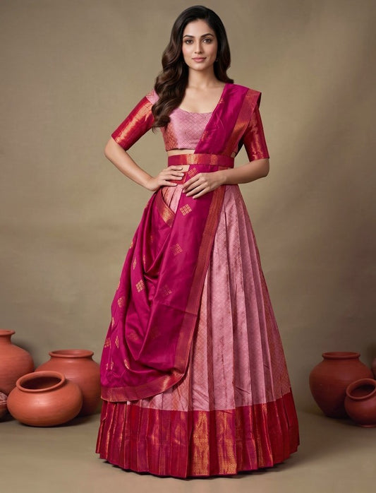 Latest Semi Stitched Lehenga Choli With Dupatta.