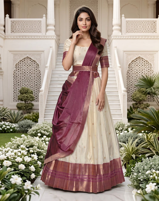 Latest Semi Stitched Lehenga Choli With Dupatta.