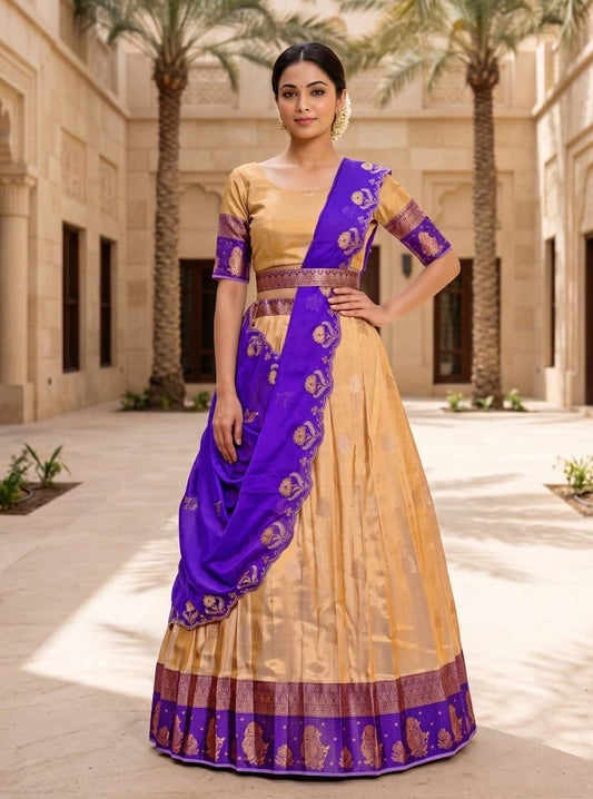 Latest Semi Stitched Lehenga Choli With Dupatta.