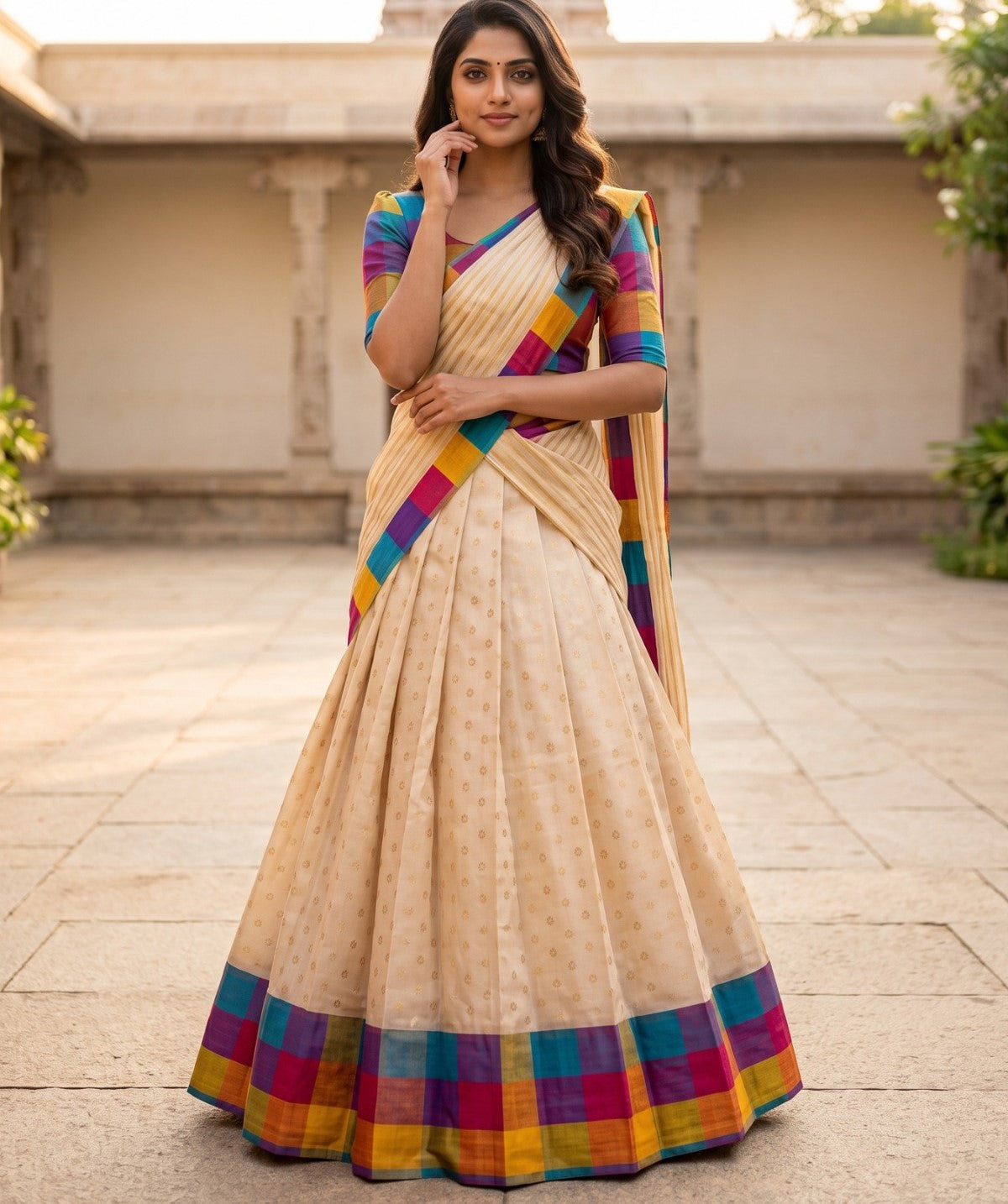 Latest Semi Stitched Lehenga Choli With Dupatta.