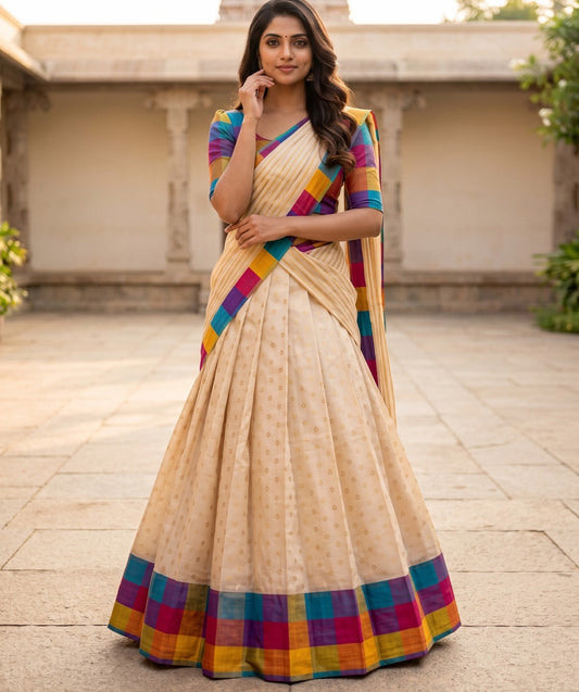 Latest Semi Stitched Lehenga Choli With Dupatta.