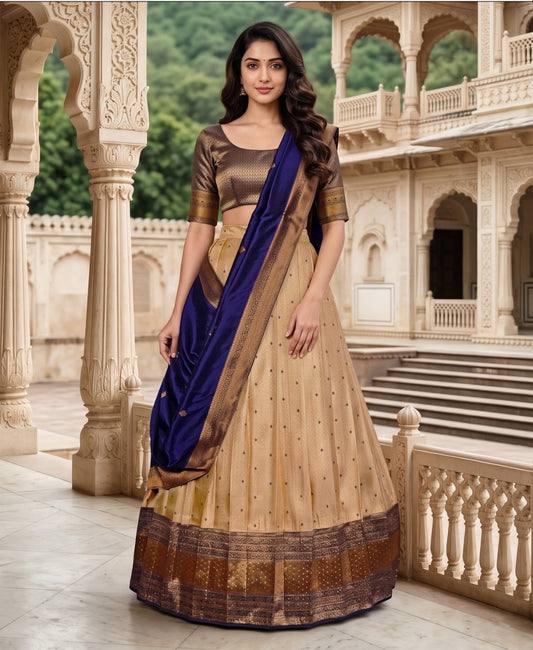 Latest Semi Stitched Lehenga Choli With Dupatta.