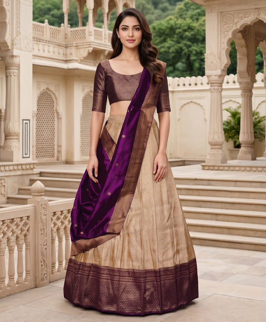 Latest Semi Stitched Lehenga Choli With Dupatta.