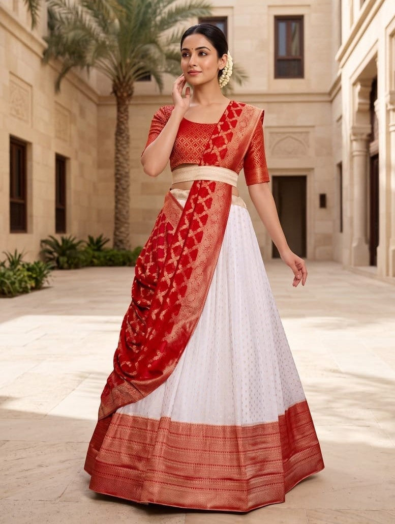 Latest Semi Stitched Lehenga Choli With Dupatta.