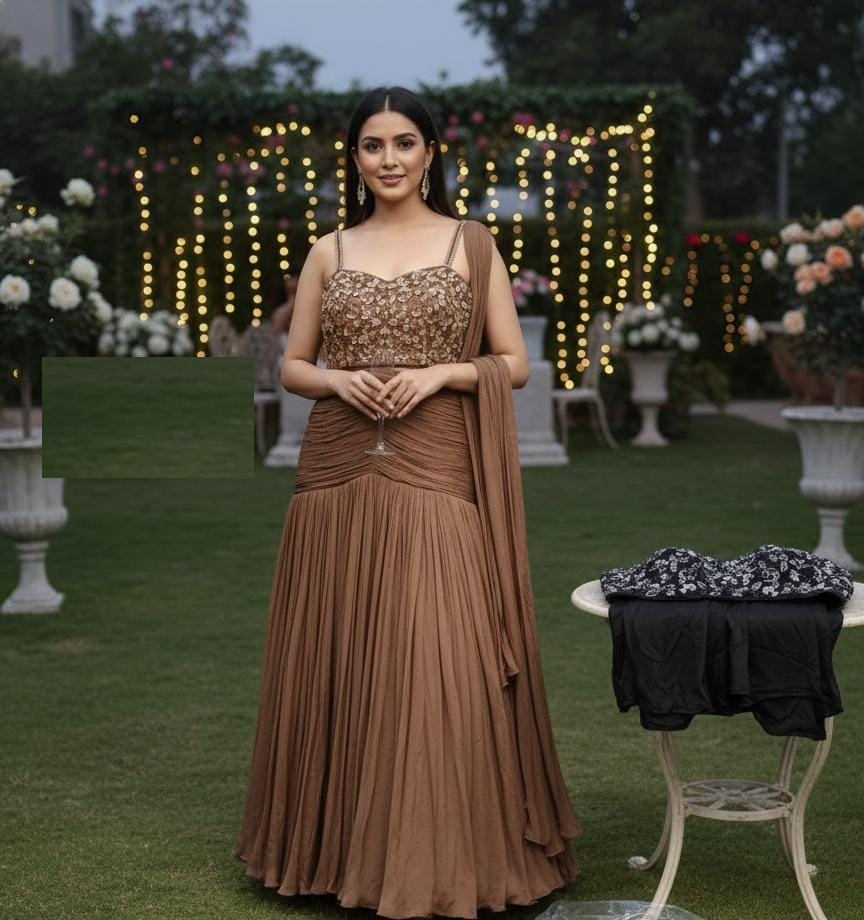 Party Wear Ready To Wear  Fish Cut Lehenga