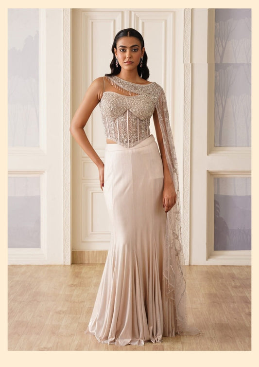 Party Wear Ready To Wear  Fish Cut Lehenga