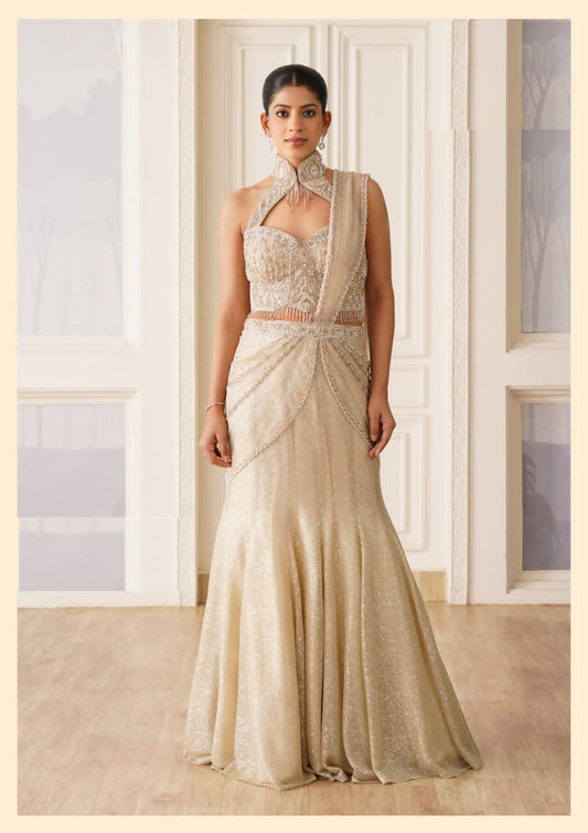 Party Wear Ready To Wear  Fish Cut Lehenga