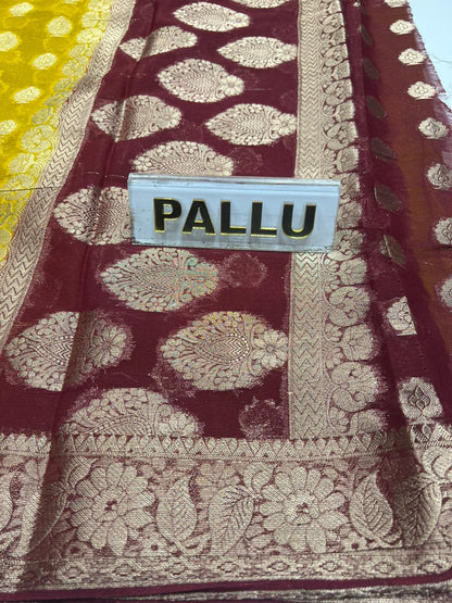 Artificial / Mix Crape Sarees ( Semi Crape )