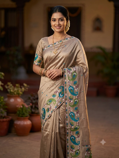Tussar Silk Saree.
