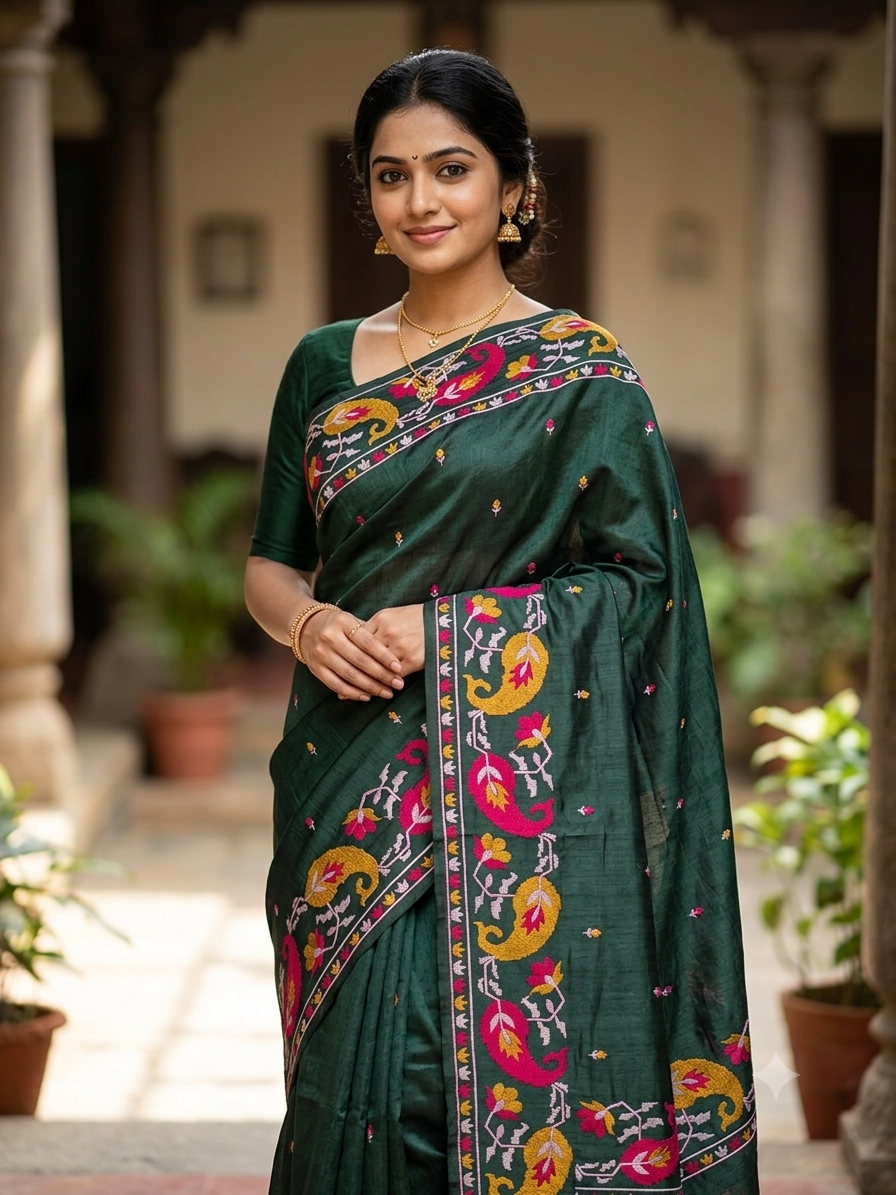 Tussar Silk Saree.