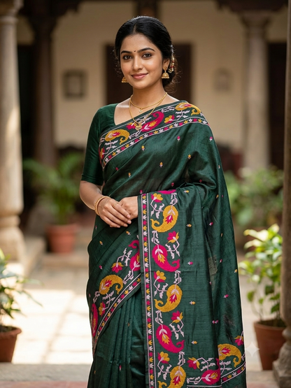 Tussar Silk Saree.