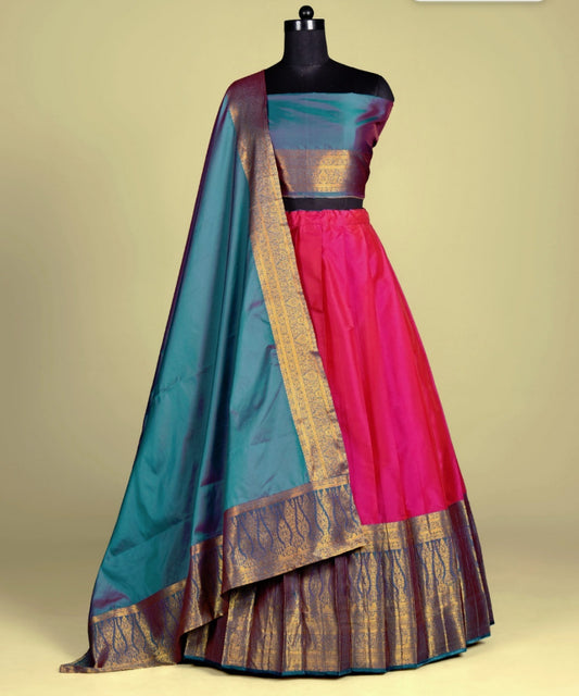Latest Banarasi Semi Stitched Lehenga Choli With Dupatta